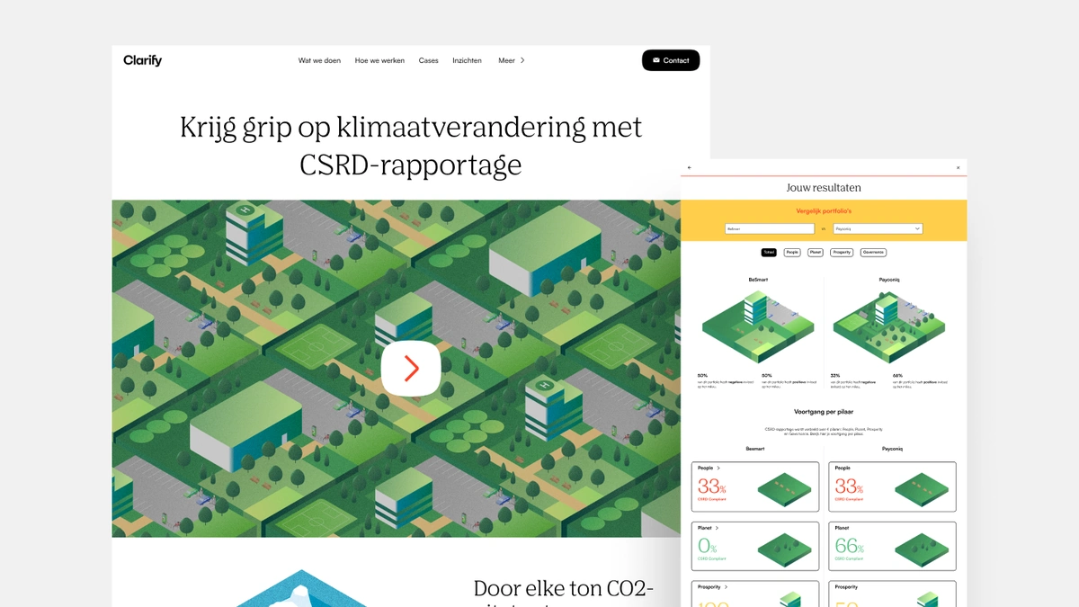 CSRD-rapportages en visualisaties voor Clarify